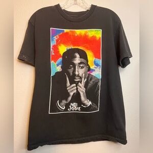 Philco’s Poetic Justice Medium 2Pac Tupac Shakur Graphic T-shirt Discolorations